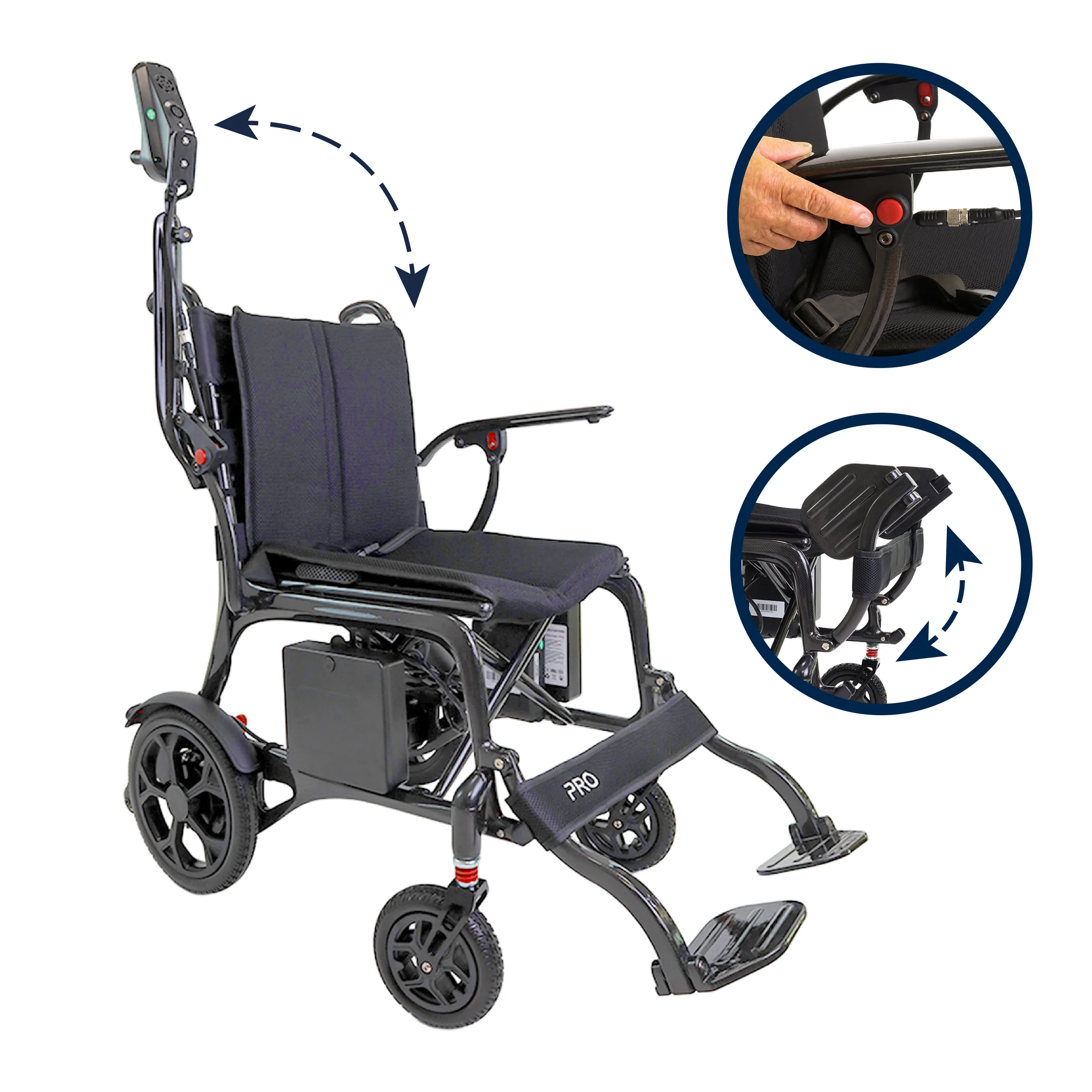 Silla de Ruedas Eléctrica Fibra Carbono | K10076 - Imagen 8